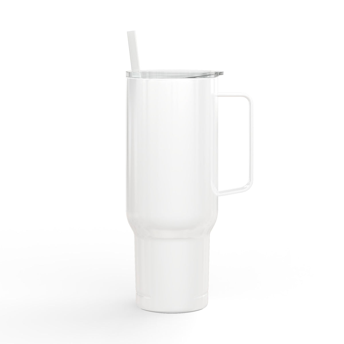 40oz Engraved Insulated Tumbler with Lid & Straw — Minimal Script Design